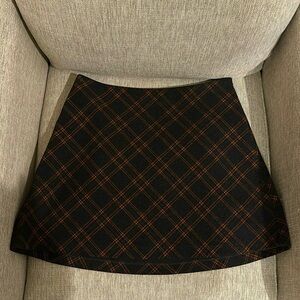 Plaid mini skirt